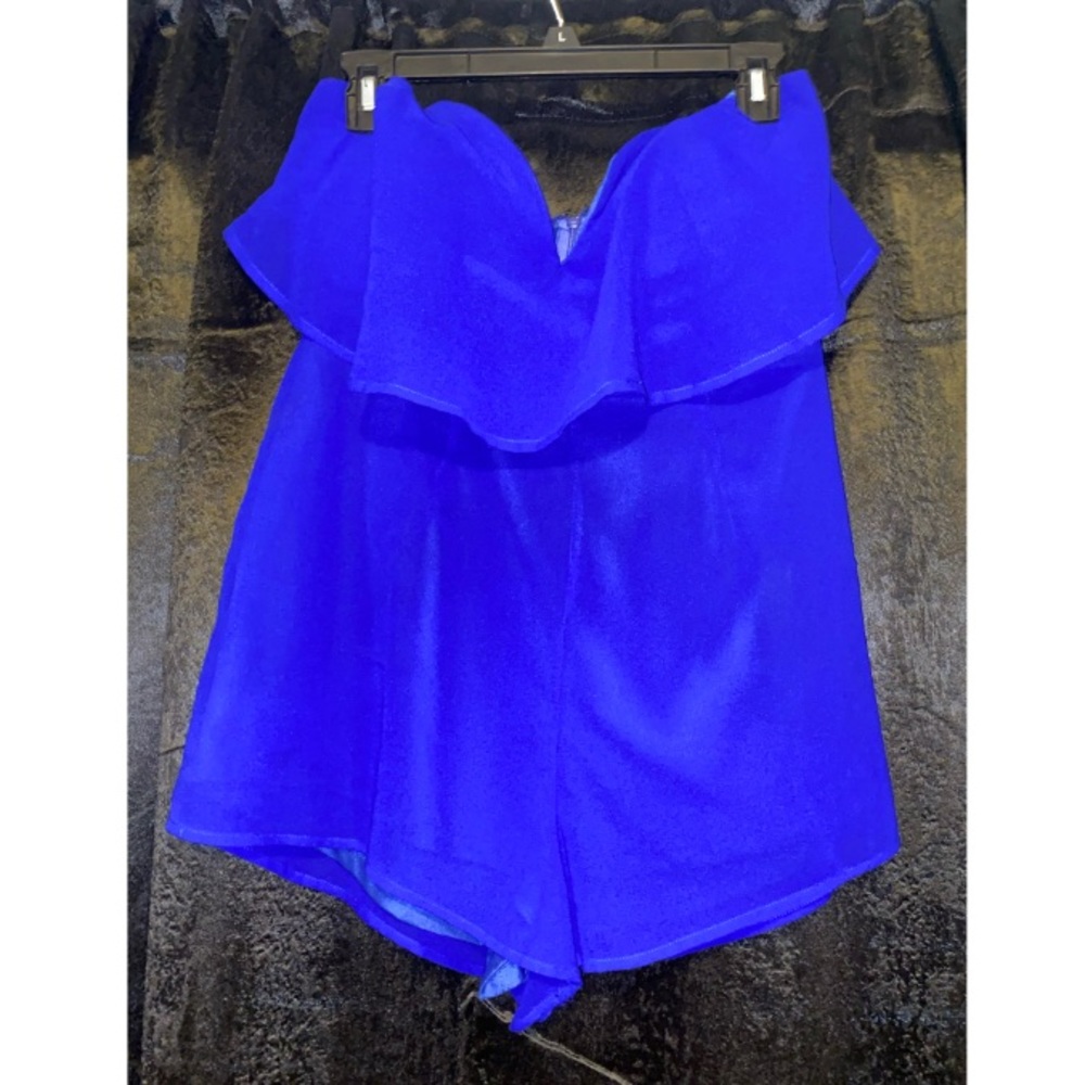 Strapless romper